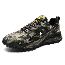 Men's Outdoor Off-road Running Shoes Air Cushion Mountaineering (Option: Camouflage-43)